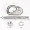 Miniatyrbild 4 av 5: 1/2/3 Heavy Duty Klätterhängare och För Bolt för utomhusbruk 1Set