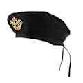 Miniatyrbild 4 av 5: 1/2/3 Sjömansmössa Stickad Mesh För Baskermössa Navy Mariner Cap Black Eagle 54cm 1Set
