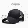Miniatyrbild 2 av 5: 1/2/3 Summer Tunn Polyester Mesh Trucker Hat Justerbar grey 1Set