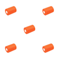 Miniatyrbild 3 av 5: 1/2/3/5 Bröllopsdekoration Tillbehör för bröllop inte lätt att bleka ALC12Orange 5Set