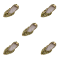 Miniatyrbild 1 av 5: 1/2/3/5 Kvinnor Tjej Magdansskor Non- För slip Soft Soles Gold L 5Set