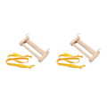 Miniatyrbild 3 av 5: 1/2 Wood Weaving Loom Webbing Hållare Multipurpose Weaving 2Set