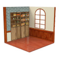 Miniatyrbild 5 av 5: 1/2/3/5 1/12 Skala Bakgrund Scenmodell Bakgrundsscen för Tea House 21.5 x 21.5cm 2Set
