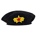 Miniatyrbild 3 av 5: 1/2/3 Sjömansmössa Stickad Mesh För Baskermössa Navy Mariner Cap Black 54cm circumference 1Set