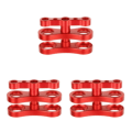 Miniatyrbild 1 av 5: 1/2/3 Aluminium Standard 1 Ball Clamp för undervattensdykning red 2.76 x 1.77 Inch 3Set