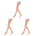 Miniatyrbild 3 av 5: 1/2/3 Trendiga och moderiktiga över knästrumpor för Toe wrapping - skin L 3Set