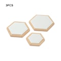 Miniatyrbild 3 av 5: 1/2/3 3pack/lot Utsökt Craft Hexagon Armband Display bricka White 1Set