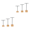 Miniatyrbild 4 av 5: 1/2/3 metall smycken T-Shape örhängen Display Rack Stativ Black 4 x 4 x 14cm 2Set