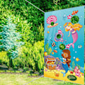 Miniatyrbild 5 av 5: 1/2/3 Återanvändbara speluppsättningar Banner Friends Interaction Toss Game Style D 1Set