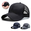 Miniatyrbild 3 av 5: 1/2/3 Summer Tunn Polyester Mesh Trucker Hat Justerbar grey 1Set