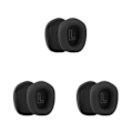Miniatyrbild 4 av 5: 1/2/3/5 Öronkuddar Kudde Hörselskydd Andas Gamer Black Ear Pads 3PCS