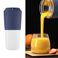 Miniatyrbild 5 av 5: 1/3 400ml Bärbar Mini Juicer USB Uppladdningsbar Blender Mixer Blue 9x20cm 1Set