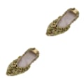 Miniatyrbild 1 av 5: 1/2/3/5 Kvinnor Tjej Magdansskor Non- För slip Soft Soles Gold L 2Set