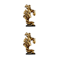 Miniatyrbild 4 av 5: 1/2 par kysser staty sovrum heminredning prydnadsfigurer Gold 7.6x3.1x13.4cm 2Set