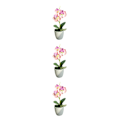 Miniatyrbild 3 av 5: 1/2/3/5 Realistiskt utseende Hållbar konstgjord blomma för DIY Pink 3PCS