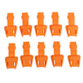 Miniatyrbild 5 av 5: 1/2/3/5 10 Styck Plast För Dragkedja Avdragare Ändlås Dragkedja Drag Orange 3.5x1.7cm 1Set