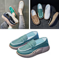 Miniatyrbild 4 av 5: Casual Damskor Bekväma För Slip On Mjuk för Inomhus Green Size 37