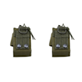 Miniatyrbild 1 av 5: 1/2/3/5 Radio Intercom Bag Interphone Magazine Pouch Hunting Green 2PCS