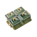 Miniatyrbild 5 av 5: 1/2/3 Nordic Style Divided Dishes Square för Reception Room 4 Grids 2Set