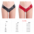 Miniatyrbild 5 av 5: 1/2/3/5 Underkläder Butt Briefs Front Open Sexig Nattklubb Tvättbar Black/XL 5PCS