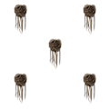 Miniatyrbild 3 av 5: 1/2/3/5 Fiber hästsvansbulle Multipurpose Frisyr Viktigt för 6h24b 5Set