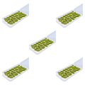 Miniatyrbild 2 av 5: 1/2/3/5 25x Simulation Cluster För Grass for Train Scenery Yellow Green 6mm 5Set