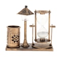 Miniatyrbild 1 av 5: 1/2 timglassandtimer med inbyggt ljus för hemmets sovrum Gold 1Set