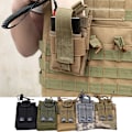 Miniatyrbild 5 av 5: 1/2/3/5 Radio Intercom Bag Interphone Magazine Pouch Hunting Grey Camouflage 5PCS