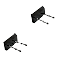 Miniatyrbild 2 av 5: 1/2/3/5 Väggmonterad Longboard Display Rack för snygg garage Black 2PCS