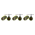 Miniatyrbild 1 av 5: 1/2/3/5 Metal Practice Target 5mm Tree Standing Target Rotary 3Set