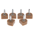 Miniatyrbild 3 av 5: 1/2/3/5 3 par Snygga högklackade tips Taps Skoreparation Apricot 14x14mm 1Set