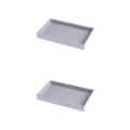 Miniatyrbild 1 av 5: 1/2/3/5 Stapelbar smyckesbricka Multipurpose Portable Velvet för Empty Tray Style A 2Set