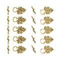 Miniatyrbild 4 av 5: 1/2/3 10 set Leaf OT Toggle Clasps Smycken Clasp Connectors Golden 1Set