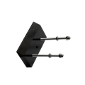 Miniatyrbild 5 av 5: 1/2/3/5 Väggmonterad Longboard Display Rack för snygg garage Black 5PCS