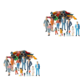 Miniatyrbild 4 av 5: 1/2/3/5 Handmålade figurer Diverse poser Sandbord Tiny 20 Pcs 25th 2Set