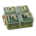 Miniatyrbild 5 av 5: 1/2/3 Nordic Style Divided Dishes Square för Reception Room 4 Grids 1Set