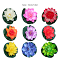 Miniatyrbild 4 av 5: 1/2 5-delad konstgjord Lotusblomma Realistiska Float Foam Lotus peach red 1Set