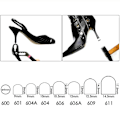 Miniatyrbild 5 av 5: 1/2/3/5 3 par Snygga högklackade tips Taps Skoreparation Black 16x16mm 1Set