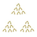 Miniatyrbild 1 av 5: 2/3/5 Filigree För Triangel 3 håls Connector Joiner Smycken DIY Gold 3Set