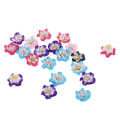 Miniatyrbild 3 av 5: 1/2/3/5 20 stycken Blandade färger Flower Polymer Clay Beads fynd 12mm 1Set