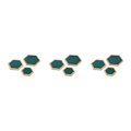 Miniatyrbild 4 av 5: 1/2/3 3pack/lot Utsökt Craft Hexagon Armband Display bricka Green 3Set