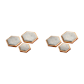 Miniatyrbild 4 av 5: 1/2/3 3pack/lot Utsökt Craft Hexagon Armband Display bricka Grey 2Set