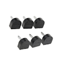 Miniatyrbild 1 av 5: 1/2/3/5 3 par Snygga högklackade tips Taps Skoreparation Black 10x11mm 1Set