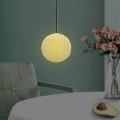 Miniatyrbild 1 av 5: Vävd Pendelljusskärm Lampbur Rottingkula Lampskärm för White 15cm
