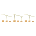 Miniatyrbild 5 av 5: 1/2/3 metall smycken T-Shape örhängen Display Rack Stativ Gold 4 x 4 x 14cm 3Set