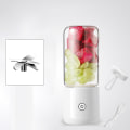 Miniatyrbild 2 av 5: 1/2 500mL Blender elektrisk fruktmixermaskin Ice Mini Juicer with Lid White 380ml 7 x 7 x 18.5cm 1Set