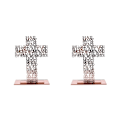 Miniatyrbild 1 av 5: 1/2/3/5 Stående krucifix Jesus Scriptures Cross Bön Rose Gold 20cm 2Set