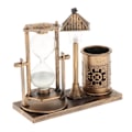 Miniatyrbild 3 av 5: 1/2 timglassandtimer med inbyggt ljus för hemmets sovrum Gold 1Set