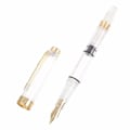 Miniatyrbild 1 av 5: 1/5 Transparent Färg Plast Transparent Golden Trim Spetspenna 1Set