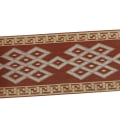 Miniatyrbild 2 av 5: 1/2/3/5 5 meter/ 5,5 Yds Jacquard Trim Wide Woven Border Ribbon Red Brown 8cm x 5M 1Set